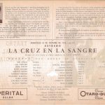 1944 La cruz en la sangre - Interior programa de mano