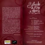 2012 Sábado,de vino y gloria - dorso