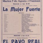 1923 La mujer fuerte - El pavo real - Cía. Guerrero Díaz de Mendoza -  07/08