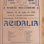 1922 Cía.Niccodemi - Acidalia