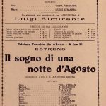 1922 Cía.Niccodemi - L´alba, Il Giorno, La Notte - Il Sogno di una notte d´Agosto - Le Tre Grazie.