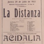1922 Cía.Niccodemi - La Distanza - Acidalia
