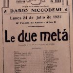 1922 Cía.Niccodemi - Le due metá