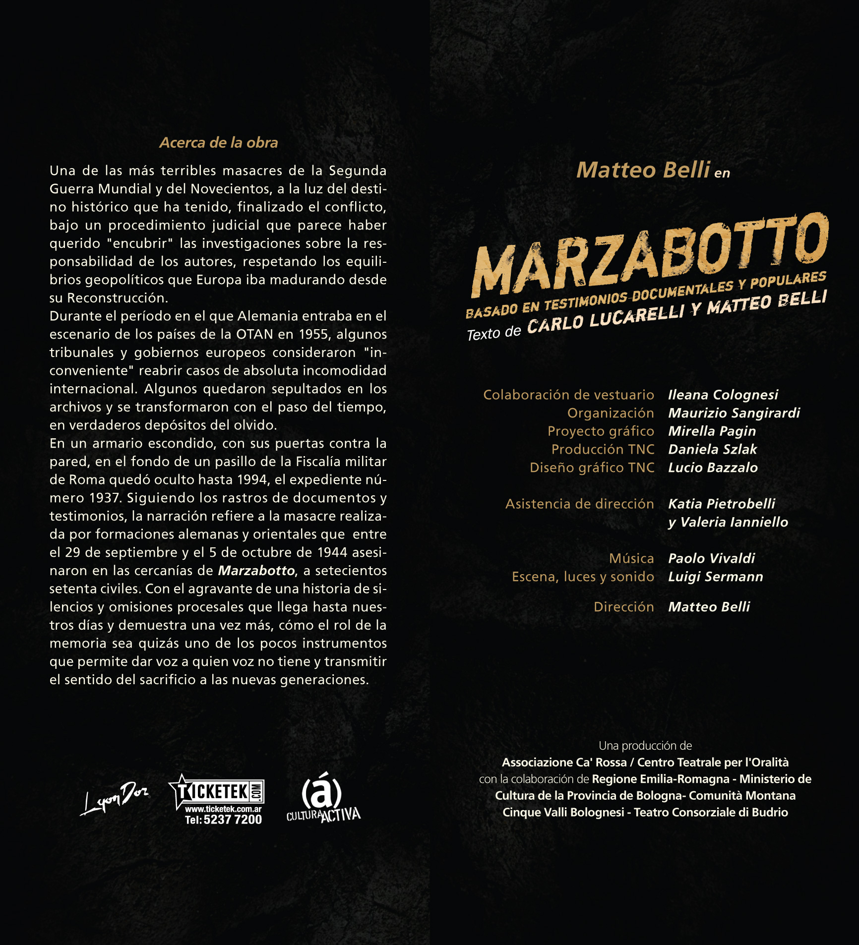 2010 Marzabotto - Programa DORSO